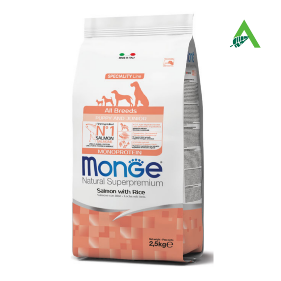 ALL BREEDS PUPPY SALMONE E RISO G 800 MONGE
