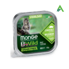 BWILD CAT STERILISED CINGHIALE CON ORTAGGI GR 100 MONGE