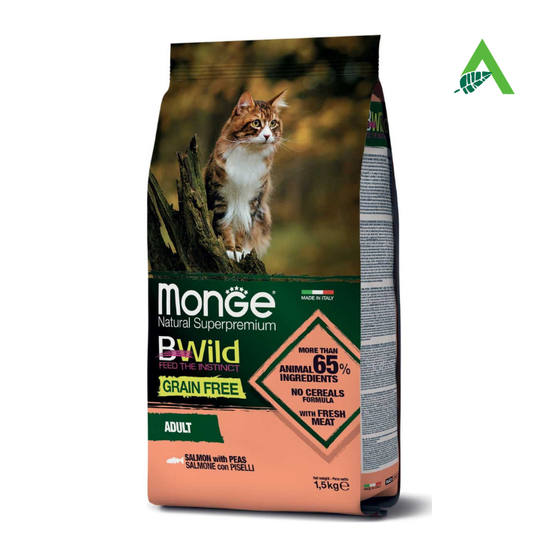 BWILD GF CAT SALMONE/PISELLI KG 1,5 MONGE