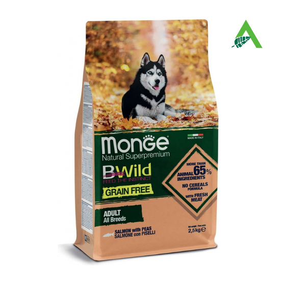 BWILD GF DOG SALMONE/PISELLI KG 2,5 MONGE