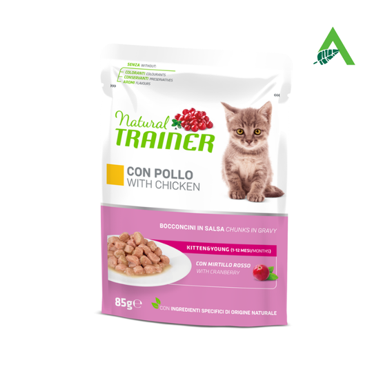 CAT KITTEN & YOUNG POLLO BUSTA G 85 NATURAL TRAINER
