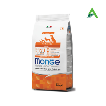 DOG ALL BREEDS KG 12 ANATRA,RISO E PATATE MONGE