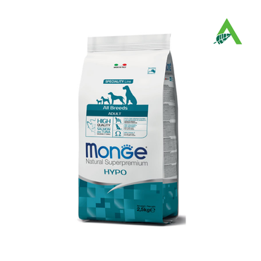 DOG HIGH HYPOALLERGENIC SALMONE E TONNO KG.12 MONGE