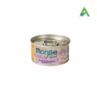 DOG NATURAL POLLO CON PROSCIUTTO G 95 MONGE