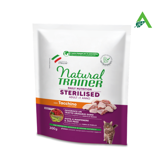 CAT STERILISED  300 G CARNI BIANCHE NATURAL TRAINER