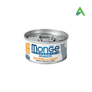 SFILACCETTI MONOPROTEICO TACCHINO CAROTE GR.80 MONGE