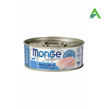 CAT SUPREME ADULT TONNO CON ORATA GR 80 MONGE