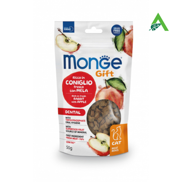GIFT CAT MEAT MINIS DENTAL CONIGLIO/MELA GR 50 MONGE