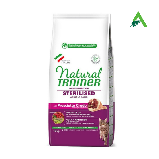 CAT ADULT STERILISED KG 3 PROSCIUTTO CRUDO NATURAL TRAINER