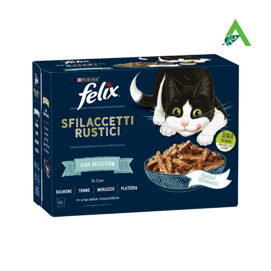 FELIX SFILACCETTI RUSTICI 12X80 GR FISH SELECTION PURINA