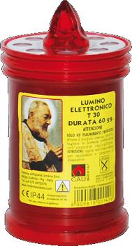 LUMINO ELETTRICO T.30 PLAST.90 GG. ROSSO CERERIA UMBRA