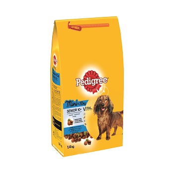 PEDIGREE MINI SENIOR CON POLLO, RISO E VERDURE KG 1,4