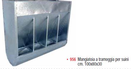 MANGIATOIA TRAMOGGIA PER SUINETTI 100x30x80h