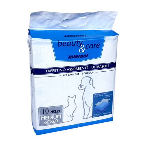 TAPPETINO ASSORBENTE 60X60 10 PZ INTERPET
