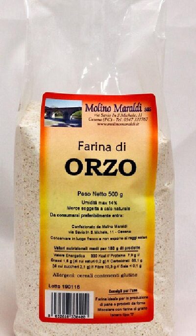 FARINA DI ORZO GR. 500 MOLINO MARALDI