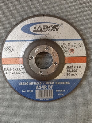 DISCO GRIFO FERRO 115X6.4X22,23