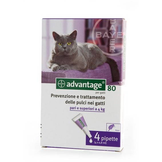 ADVANTAGE GATTO >4 KG. SPOT ON 80 MG