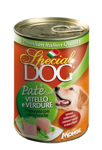 PATE' GR.400 VITELLO E VERDURE SPECIAL DOG