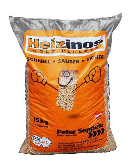 PELLET HEIZINOS SEPPEL  A1 100% ABETE BIANCO