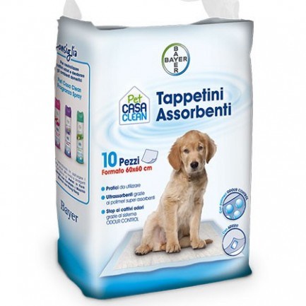 TAPPETINO ASSORBENTE BAYER 60X60 cm 10 PEZZI