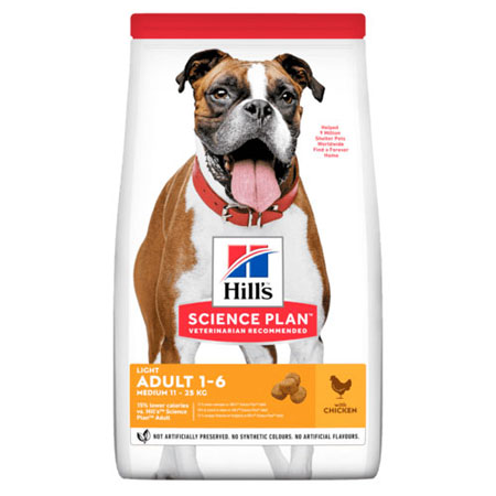 SP CANINE ADULT LIGHT POLLO MEDIUM KG.12