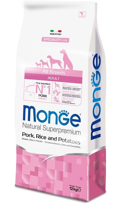 DOG ALL BREED KG 12 MAIALE,RISO E PATATE MONGE