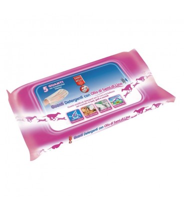 GUANTI DETERGENTI CON OLIO DI SEMI DI LINO BAYER 5 PZ