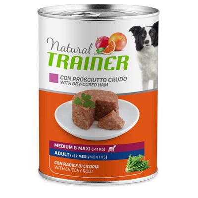 DOG MEDIUM/MAXI  G 400 PROSCIUTTO CRUDO TRAINER NATURAL