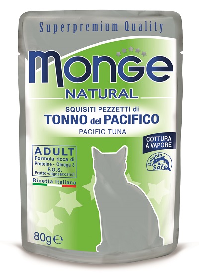 NATURAL BUSTE GATTO G.80 TONNO DEL PACIFICO MONGE