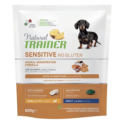 SENSITIVE ADULT SMALL/TOY DOG  GR.800 SALMONE NATURAL TRAINER