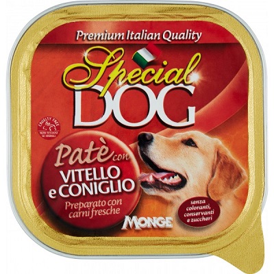 PATE' CONIGLIO E VITELLO GR 300 SPECIAL DOG