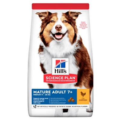 SP CANINE MATURE 7+ MEDIUM CHK KG.12