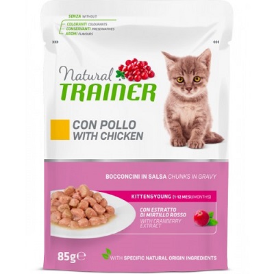 CAT KITTEN & YOUNG POLLO BUSTA G 85 NATURAL TRAINER