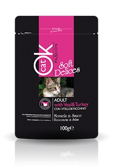 BUSTA IN SALSA G 100 VITELLO E TACCHINO OK CAT  PASSION