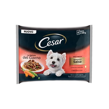 CESAR DELIZIE BUSTA 4X100 G SELEZIONE IN SALSA