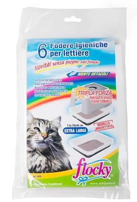 FODERE LETTIERE EXTRA LARGE TRIPLA FORZA CM. 58X46 PZ.6 ITALPAM