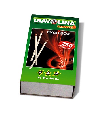 TRE STELLE MAXI BOX FIAMMIFERI DIAVOLINA