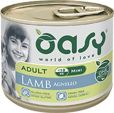 WET DOG ONE ADULT SMALL/MINI AGNELLO LATTINA 200 GR OASY