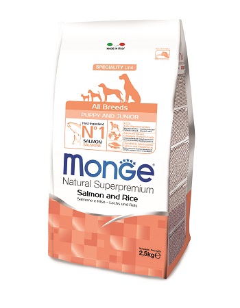 ALL BREEDS PUPPY SALMONE E RISO KG.2,50  MONGE