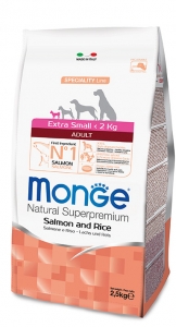 EXTRA SMALL ADULT KG.2,5 SALMONE E RISO MONGE