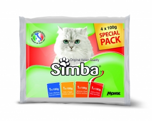 BUSTE GATTO 4X100 GR. SIMBA