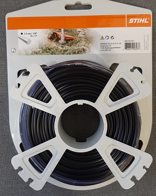 FILO NYLON QUADRO MM. 3,3 MT.38 NERO STIHL