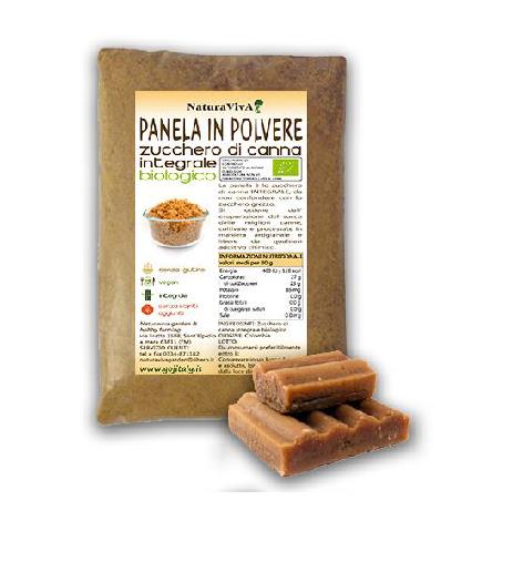 PANELA IN POLVERE ZUCCHERO DI CANNA GR.500