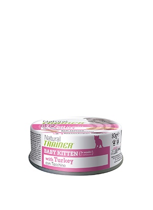 CAT BABY KITTEN LATTINA 80 G NATURAL TRAINER