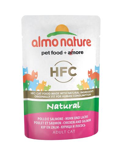 HFC NATURAL CATS 55G POLLO E SALMONE ALMO NATURE