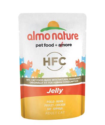 HFC JELLY CATS 55 GR POLLO ALMO NATURE