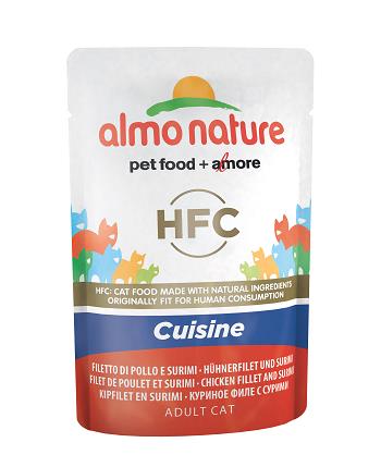 HFC CUISINE CATS 55G FILETTI POLLO E SURIMI ALMO NATURE