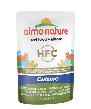 HFC JELLY CAT 55 GR FILETTI DI TONNO E ALGHE ALMO NATURE