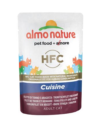 HFC JELLY CAT 55 GR FILETTO DI TONNO E ARAGOSTA ALMO NATURE