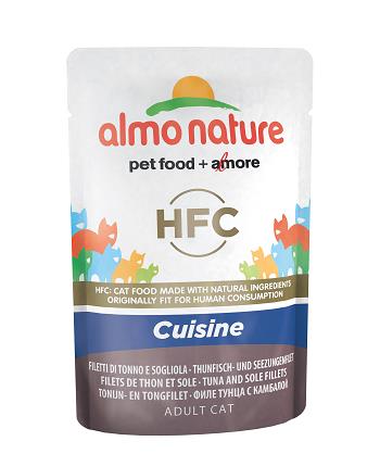 HFC CUISINE CATS 55G FILETTI DI TONNO E SOGLIOLA ALMO NATURE